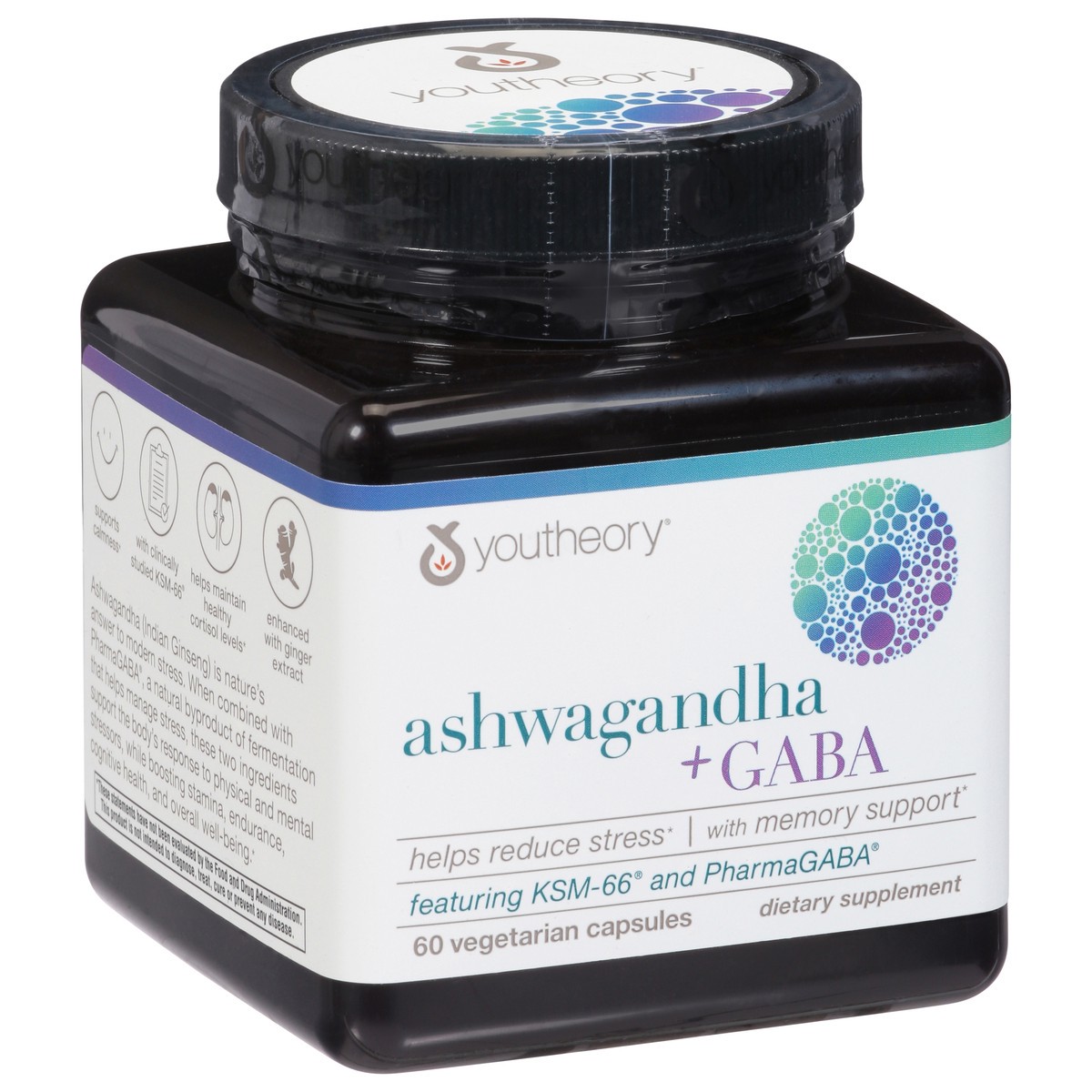 slide 11 of 13, youtheory Ashwagandha + GABA 60 Capsules, 60 ct