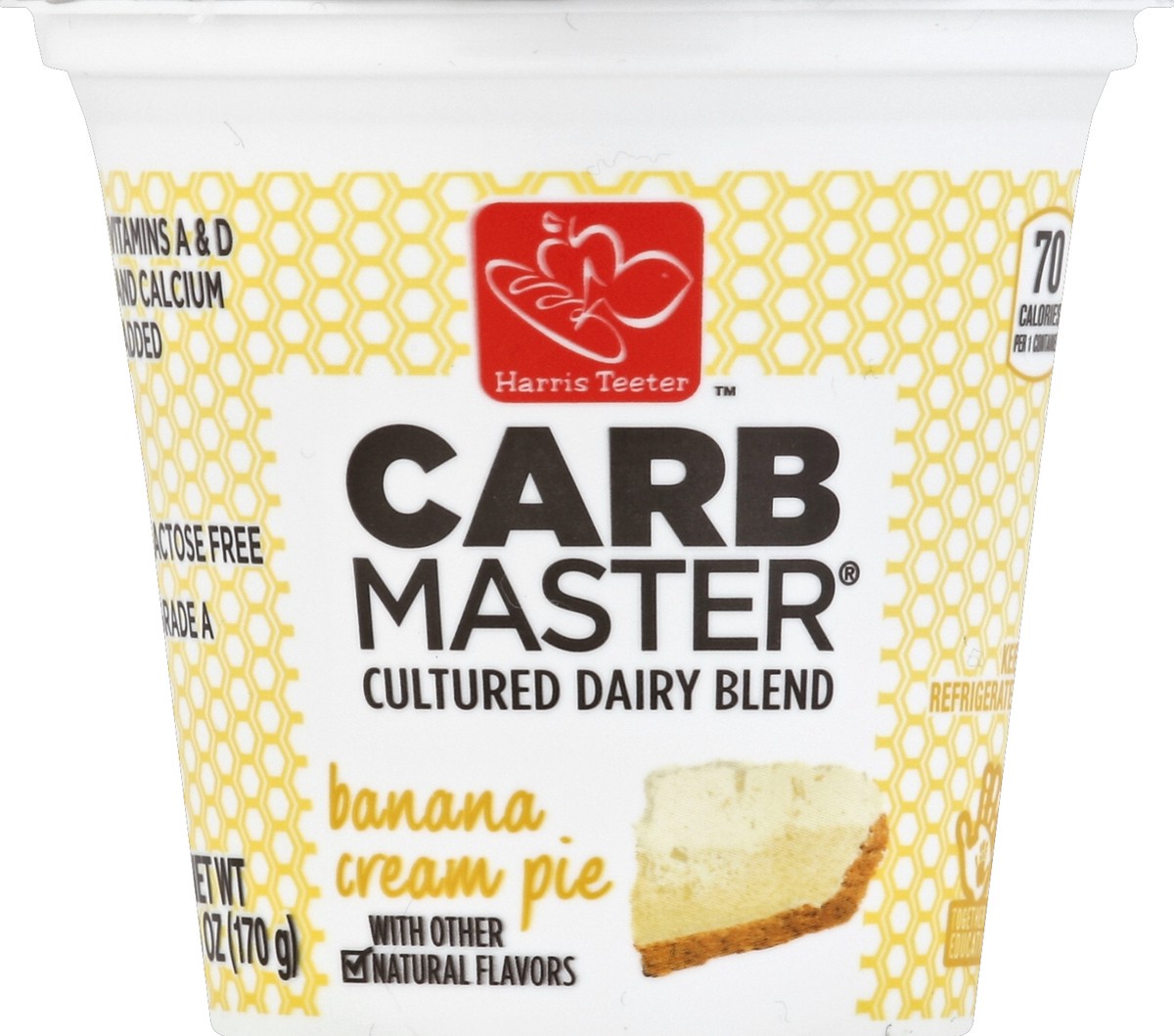 slide 1 of 4, Harris Teeter Carb Master Banana Cream Pie Cultured Dairy Blend, 6 oz