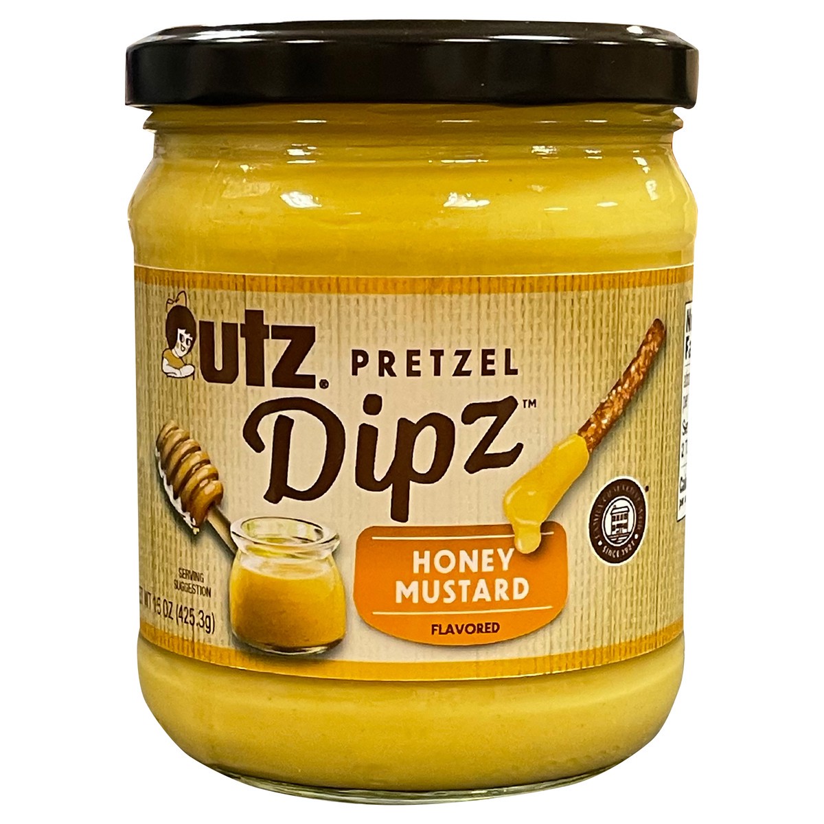 slide 1 of 7, Utz Dipz Honey Mustard Flavored Pretzel 15 oz, 15 oz