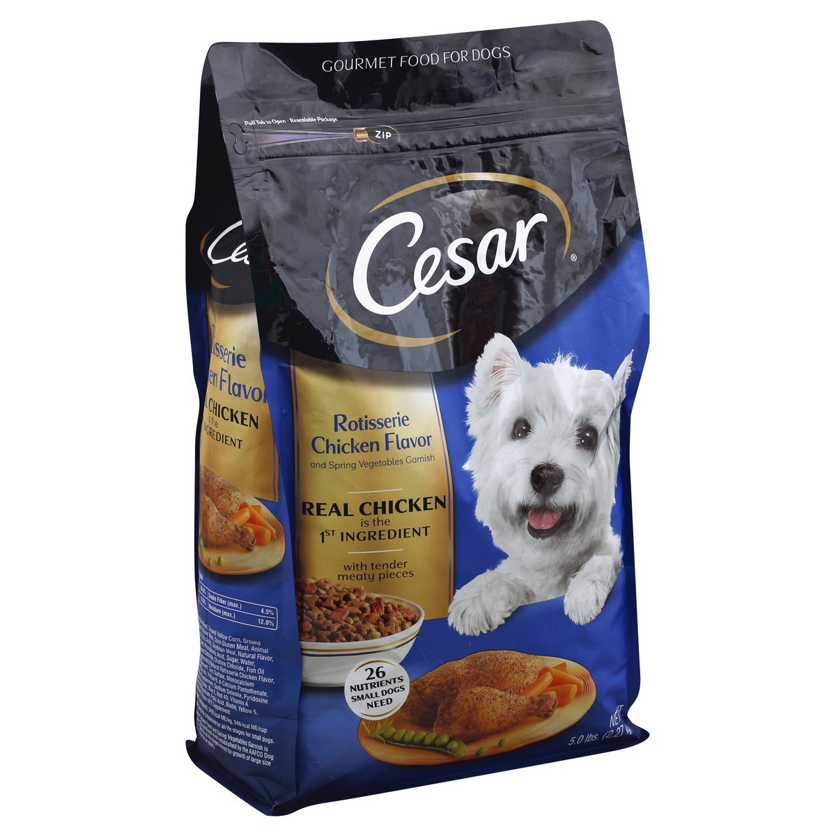 Cesar Small Breed Dry Dog Food Rotisserie Chicken Flavor With Spring