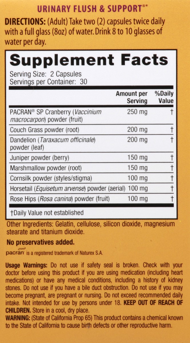 slide 7 of 9, Nature's Secret Urinary Flush & Support 60 ea, 60 ct