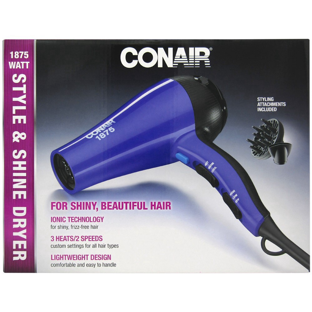 slide 1 of 5, Conair Thermal Shine Styler 1875 Watt Hair Dryer, 1 ct