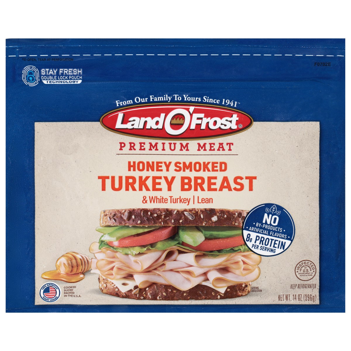 slide 1 of 14, LAND O FROST Land O'frost Premium Lunch Meat Sliced Smoked Honey Turkey, 16 Oz, 16 oz