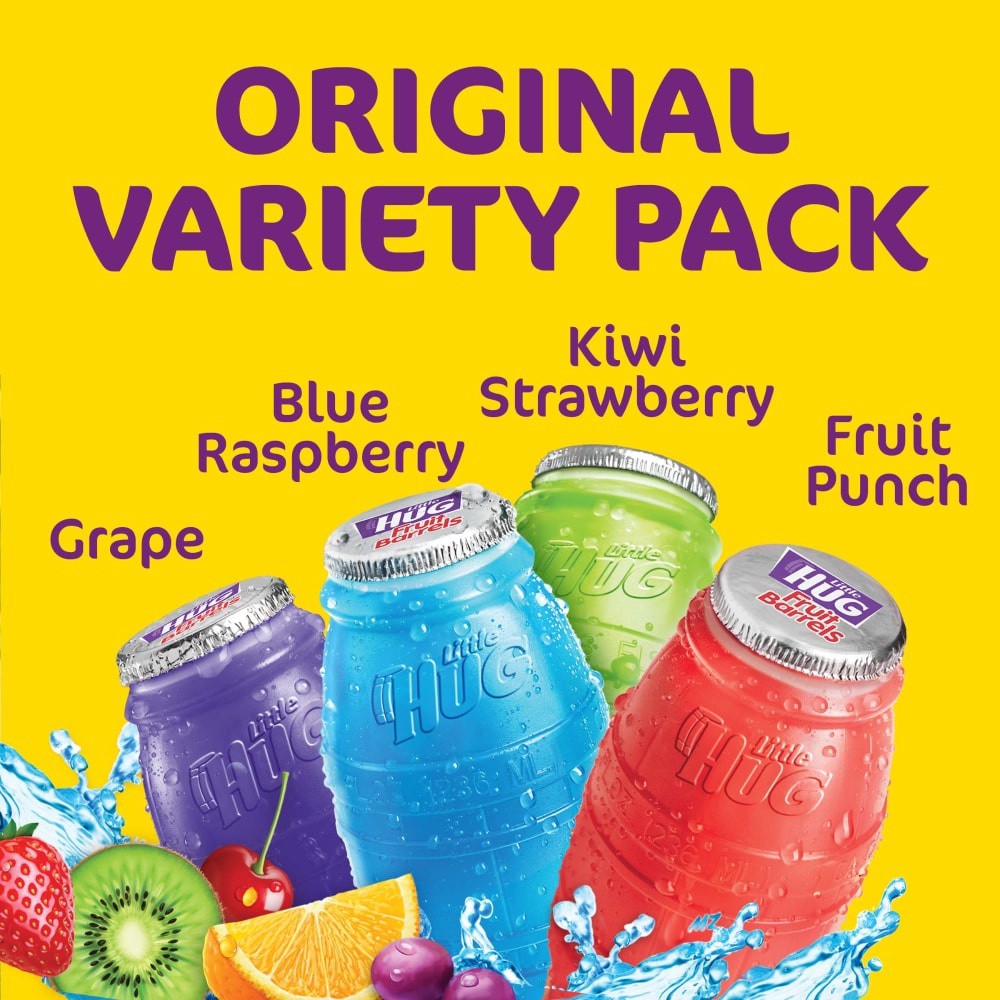 slide 2 of 6, Little Hug Fruit Barrels, 40 ct; 8 fl oz