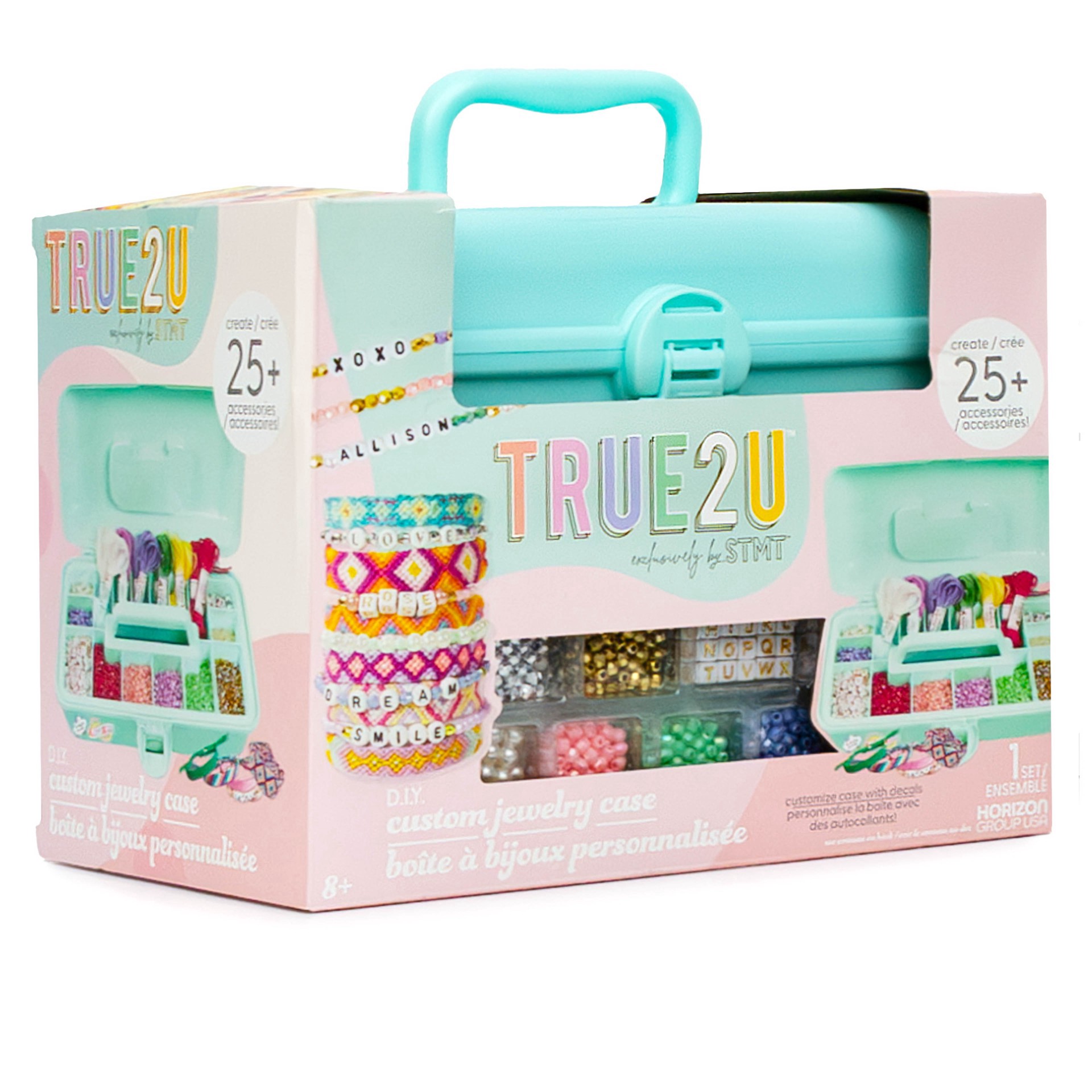 slide 5 of 5, Stmt True2u D.i.y. Custom Jewelry Case, 9 in x 5.75 in x 3.625 in