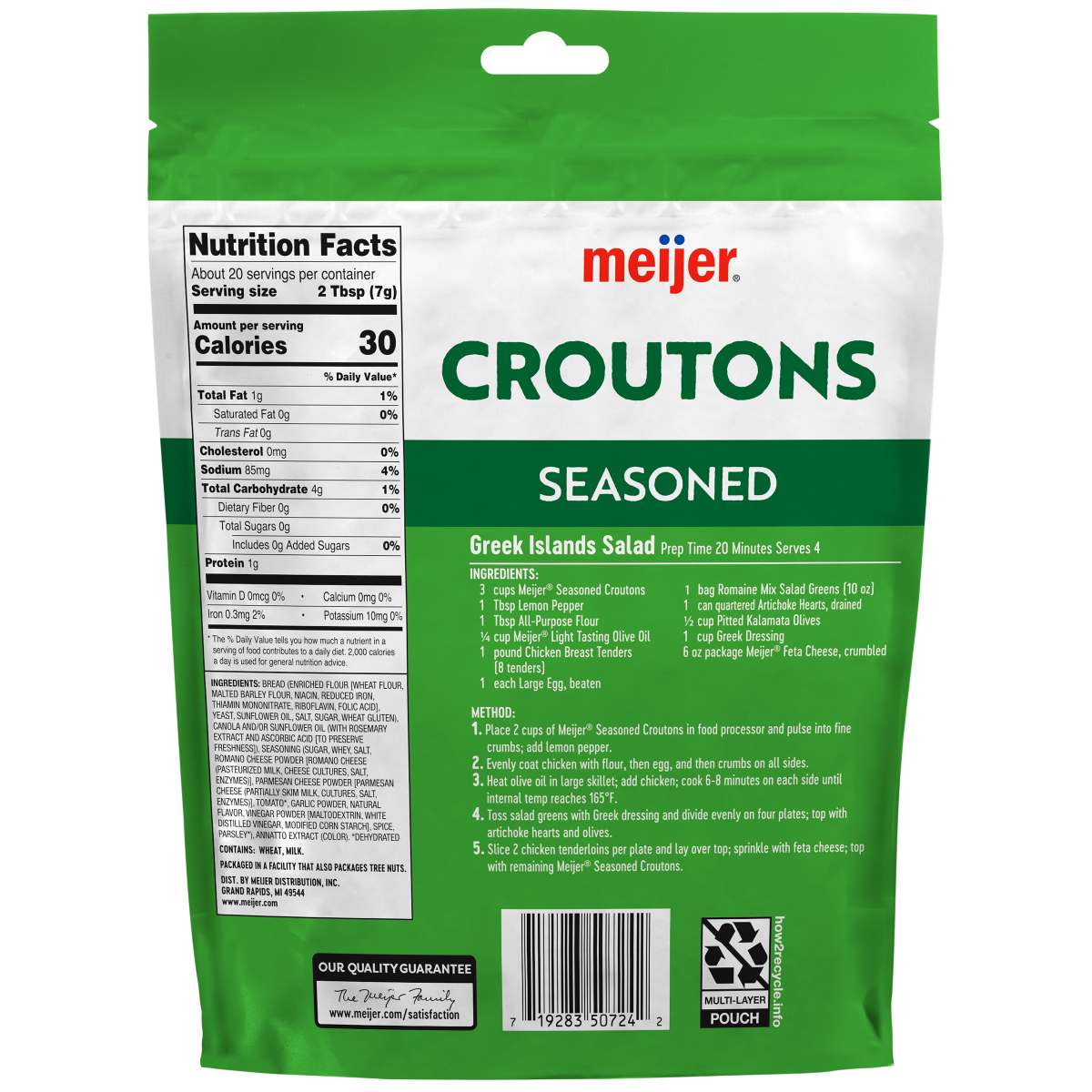 slide 5 of 5, Meijer Seasoned Croutons, 5 oz