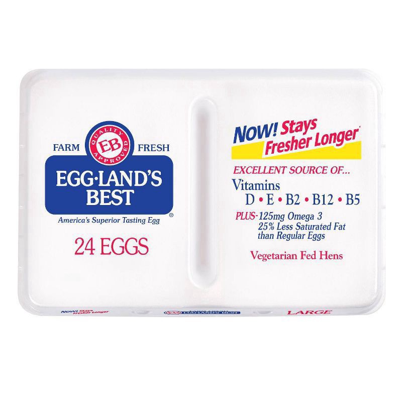 slide 1 of 7, Eggland's Best Large White Eggs, 24 ct