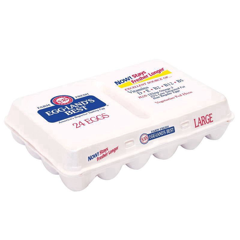 slide 2 of 7, Eggland's Best Large White 24 ct, 24 ct