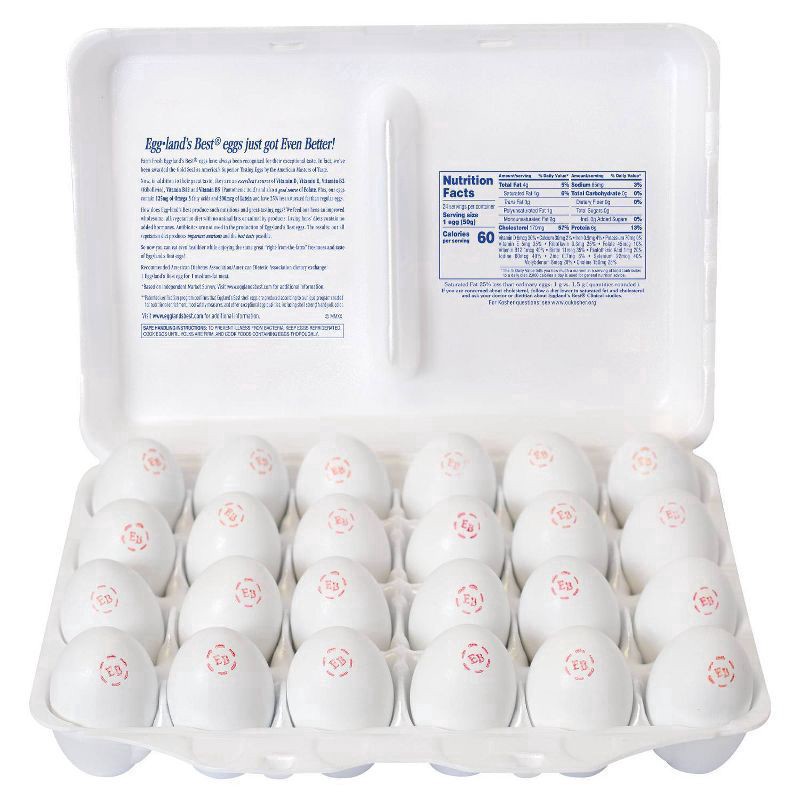 slide 4 of 7, Eggland's Best Large White Eggs, 24 ct