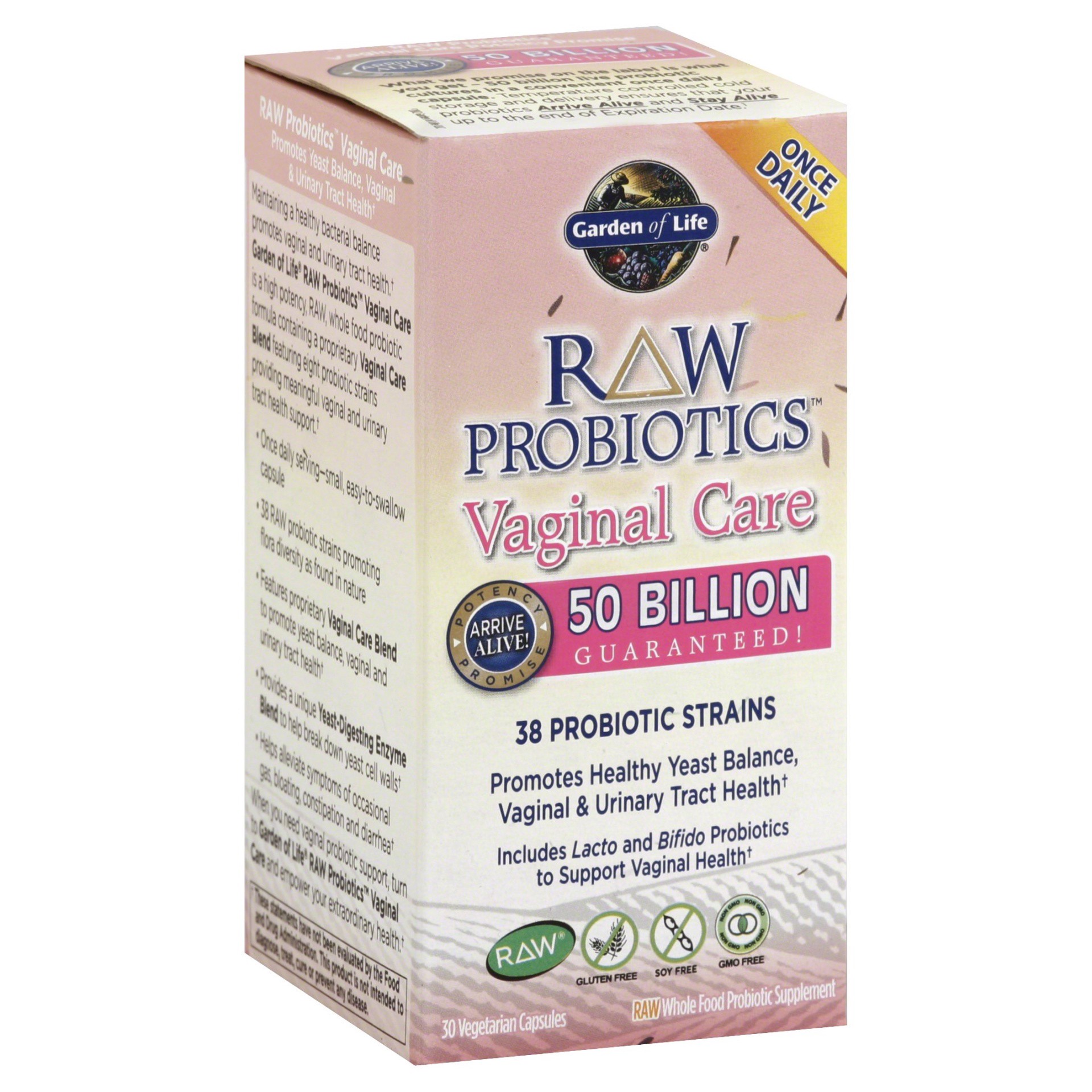 slide 1 of 1, Garden of Life Raw Probiotic Vaginal Care, 1 ct