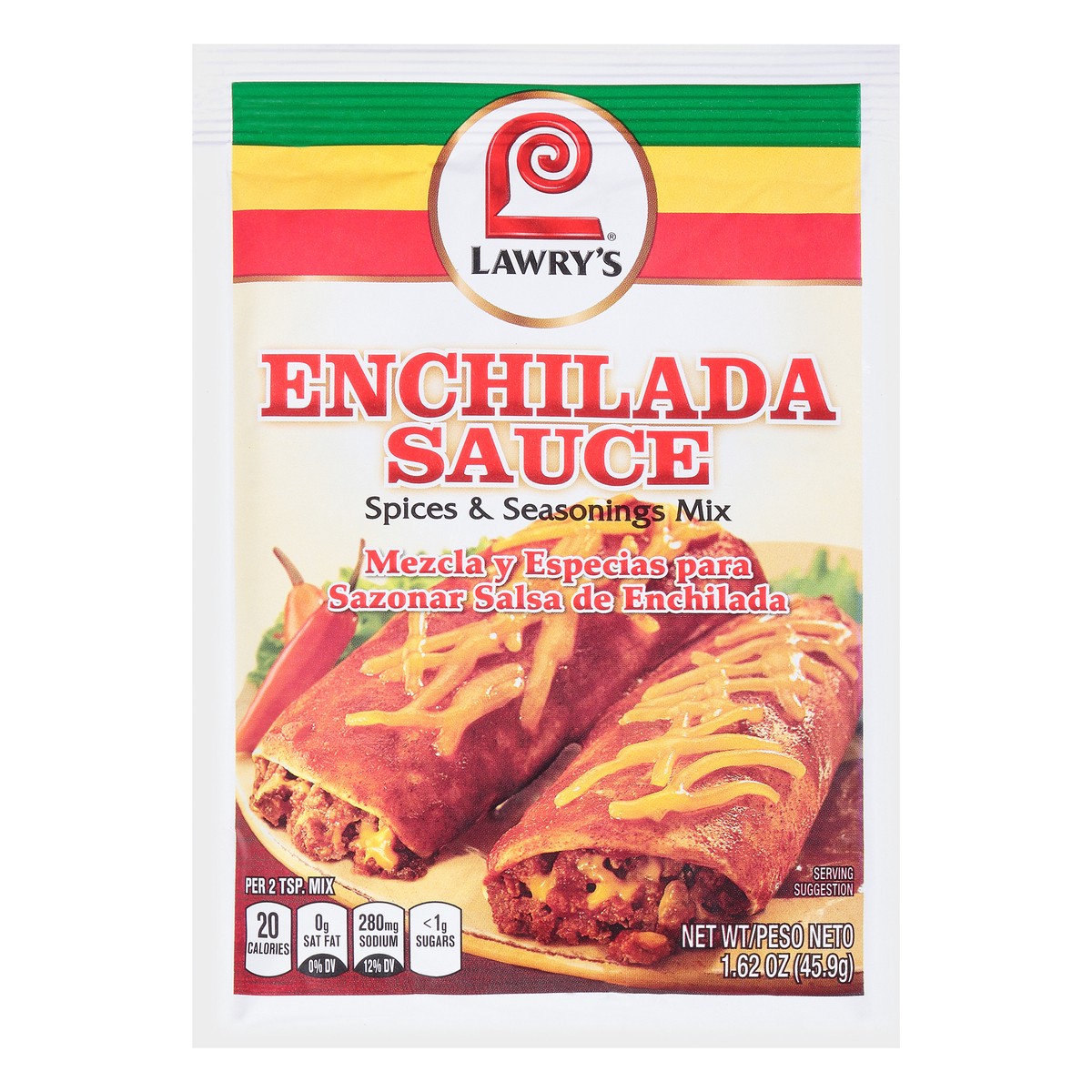 slide 1 of 2, Lawry's Enchilada Sauce Mix, 1.62 oz