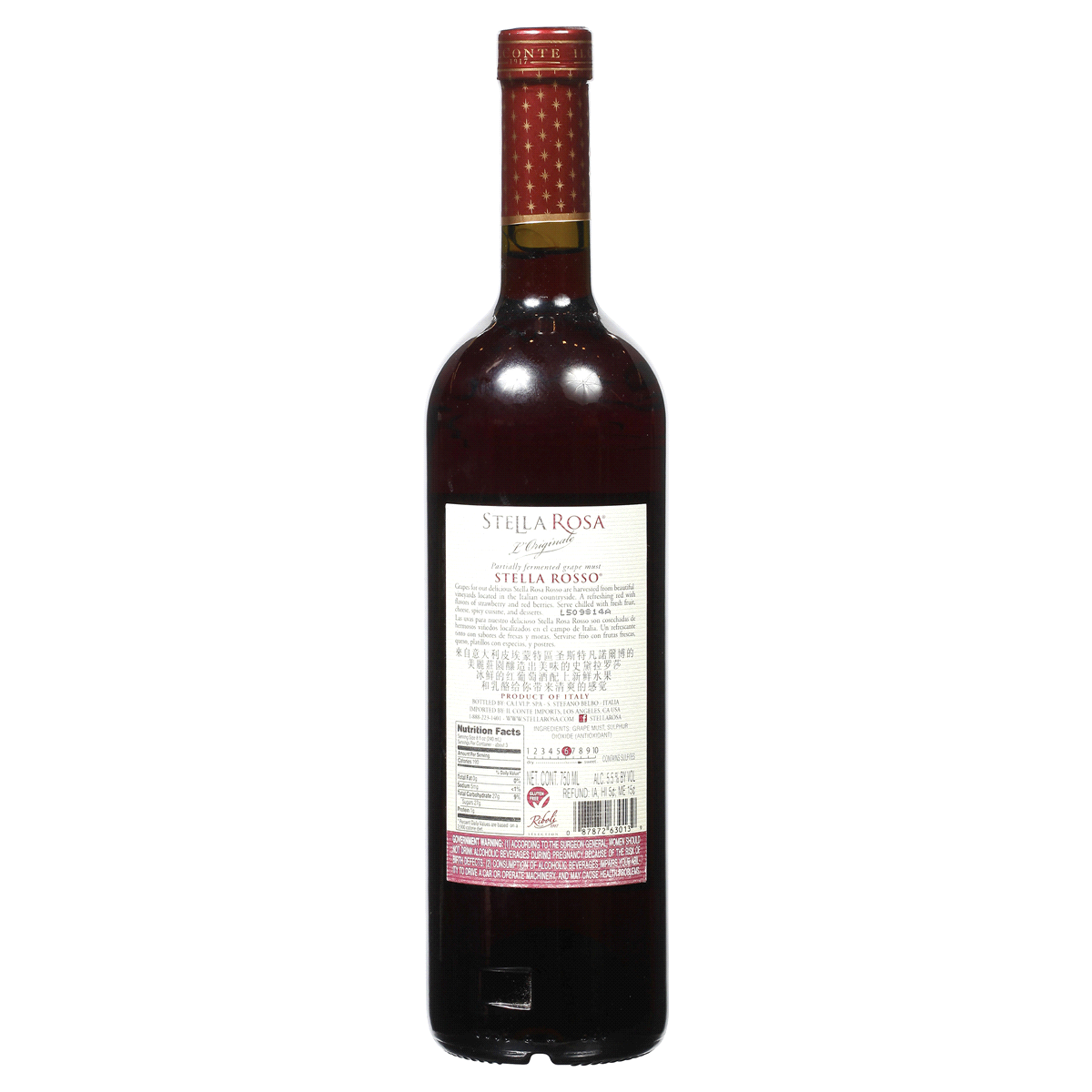 slide 28 of 99, Stella Rosa Rosso Semi Sweet Wine, 750 ml