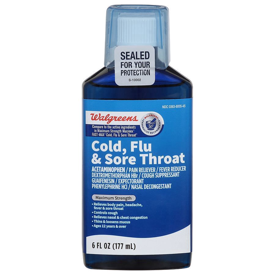 slide 1 of 1, Walgreens WALG MUCUS RELIEF MULTI-SYMPTOM, 6 oz