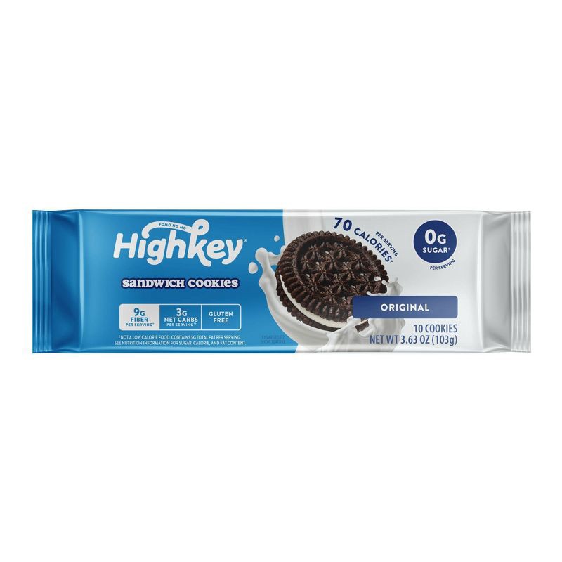 slide 1 of 1, Highkey Creme Sandwich Keto Cookies - 3.63 oz, 3.63 oz