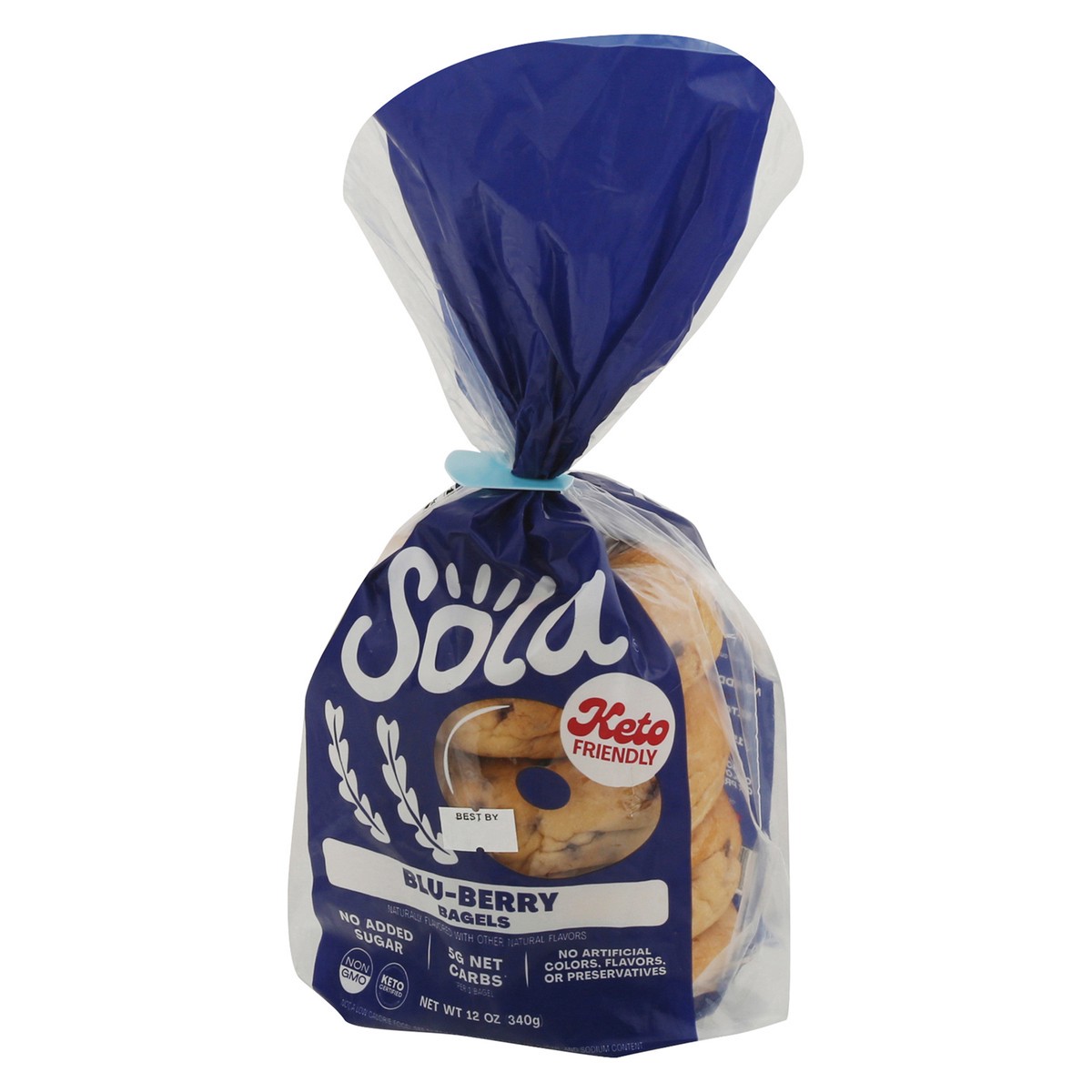 slide 3 of 9, Sola Blu-Berry Bagels 12 oz, 12 oz