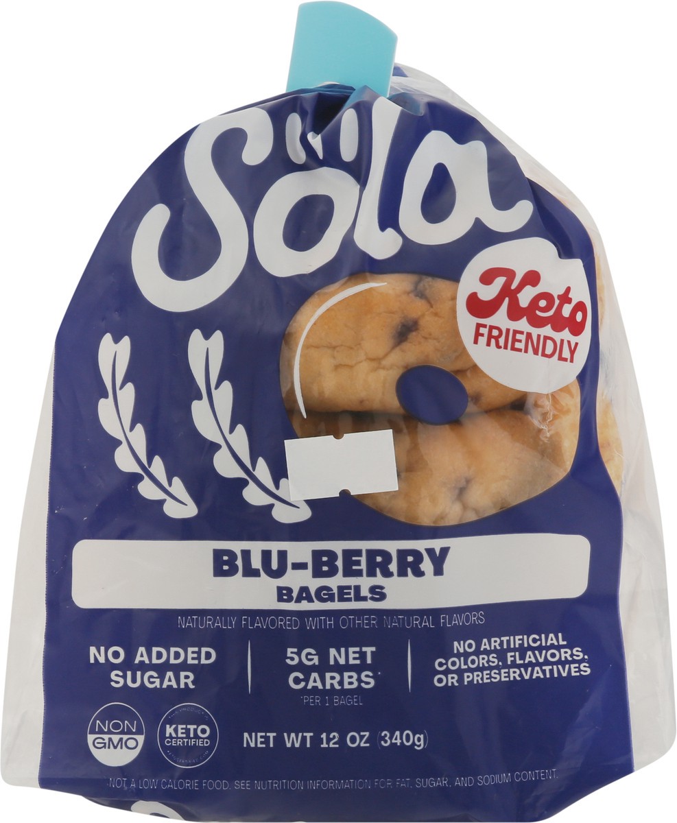 slide 4 of 9, Sola Blu-Berry Bagels 12 oz, 12 oz