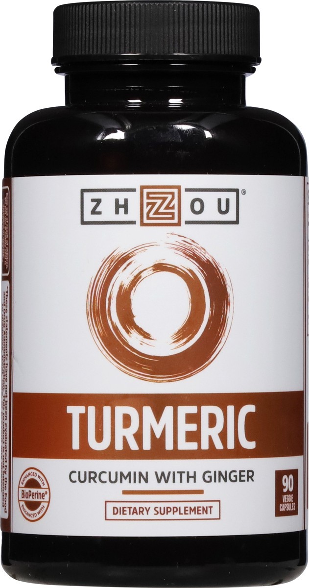 slide 12 of 13, Zhou Turmeric 90 Veggie Capsules, 90 ct