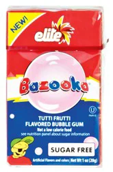 Elite Bazooka Tutti Frutti Bubble Gum - 1 oz