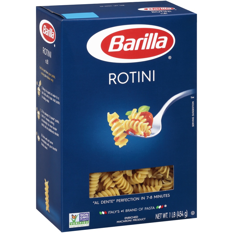 slide 2 of 8, Barilla Rotini Pasta, 16 oz