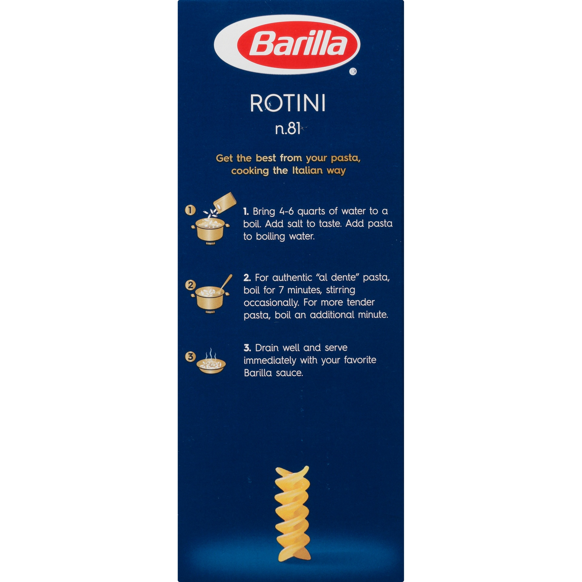 slide 4 of 8, Barilla Rotini Pasta, 16 oz