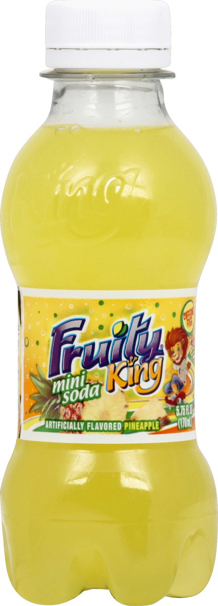 slide 1 of 5, Fruity King Mini Pineapple Soda - 5.75 fl oz, 5.75 fl oz