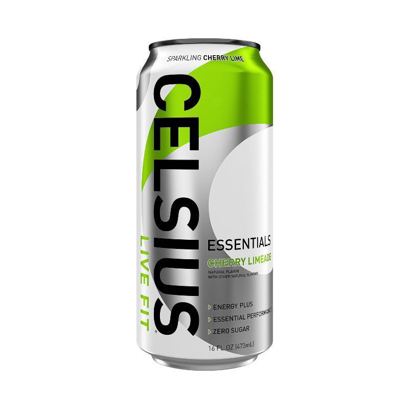 slide 3 of 5, CELSIUS Live Fit Essentials Energy Drink Sparkling Cherry Limeade 16 Fl Oz, 16 fl oz