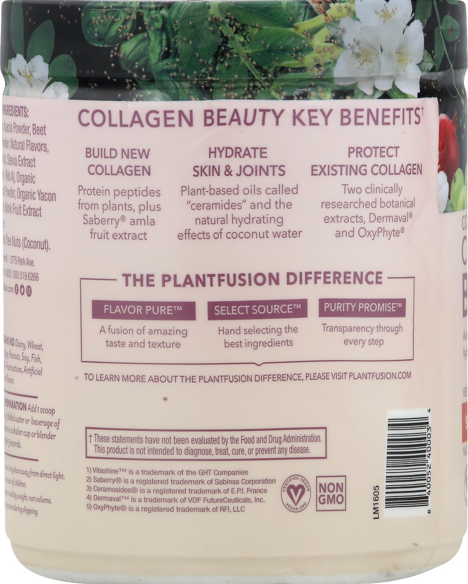 slide 10 of 12, PlantFusion Strawberry Lemonade Collagen Beauty 6.35 oz, 6.35 oz