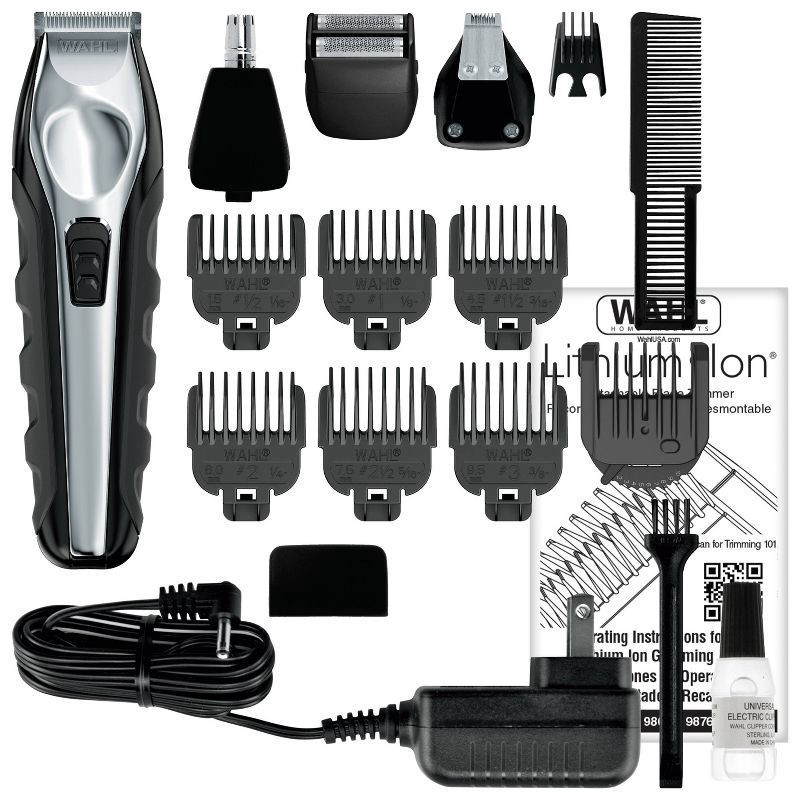 slide 2 of 5, Wahl All-In-One Lithium Ion Cordless Rechargeable Beard Trimmer (9888-600), 1 ct