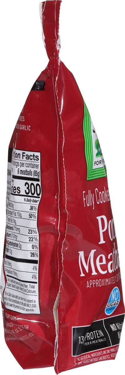 slide 9 of 13, Jones Dairy Farm Pork Meatballs, 1 ct