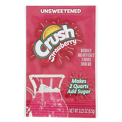 slide 1 of 1, Crush Strawberry Unsweetened Packs, 36 ct