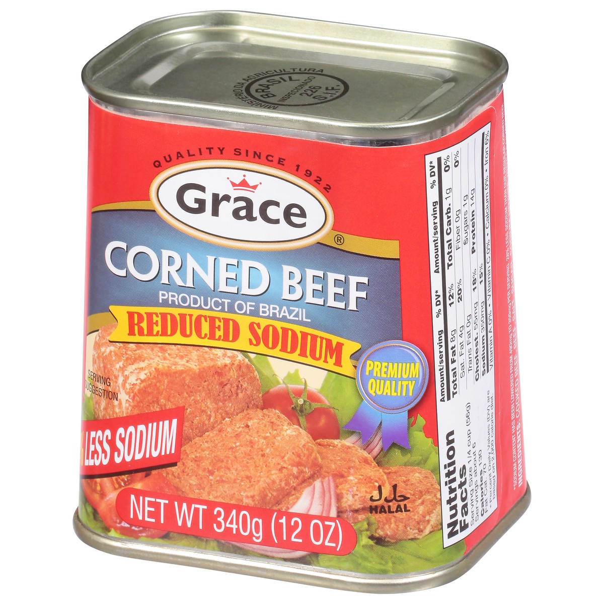 slide 2 of 11, Grace Reduced Sodium Corned Beef 12 oz, 12 oz