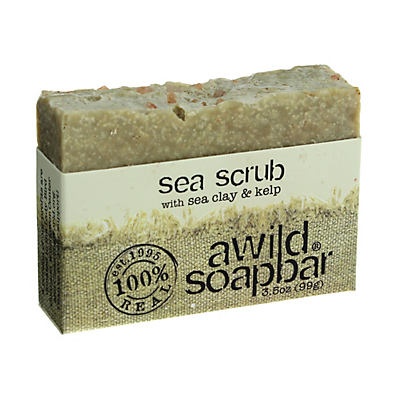 slide 1 of 1, A Wild Soap Bar Sea Scrub Bar Soap, 3.5 oz