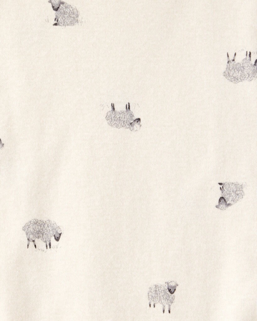 slide 4 of 4, Carter's Baby Boy 3-Piece Striped Sheep Print Long-Sleeve Bodysuits & Pant Set - White/Black White/Black 3M, 3 pc