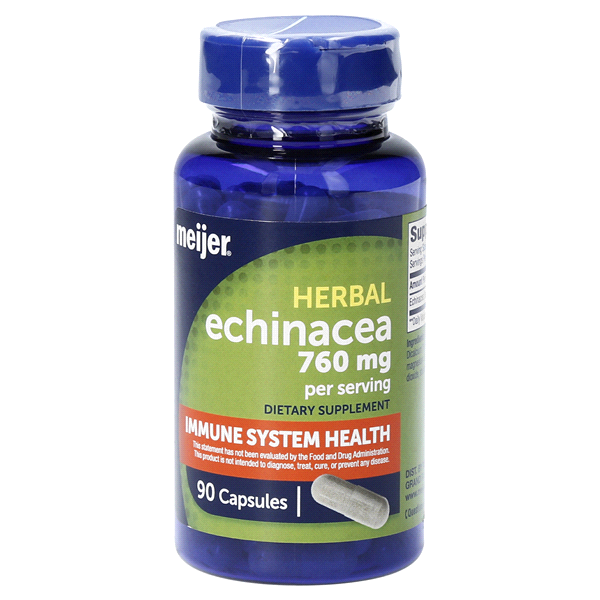 slide 1 of 1, Meijer Herbal Echinacea Capsules, 90 ct; 760 mg