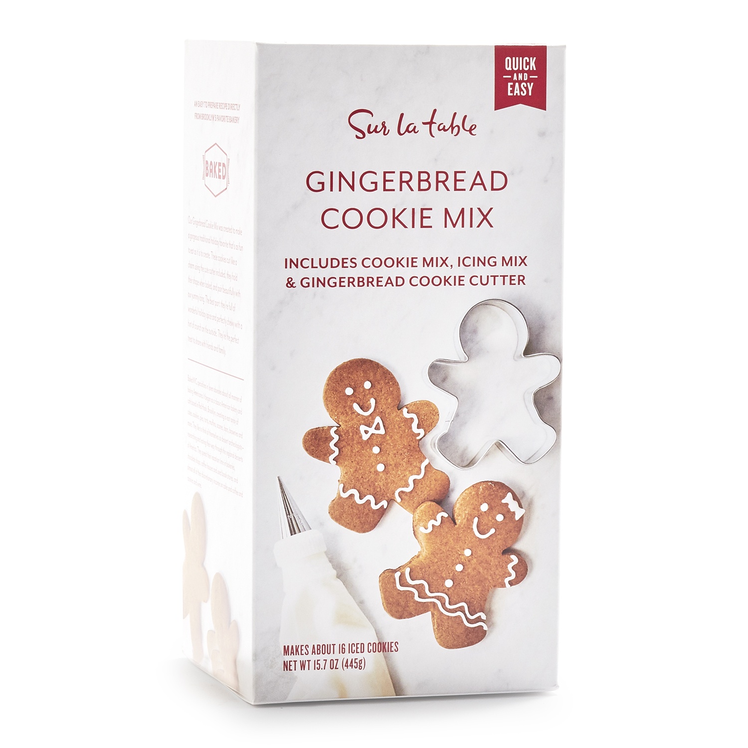 slide 1 of 1, Sur La Table Gingerbread Cookie Mix with Icing Mix & Gingerbread Cookie Cutter, 1 ct