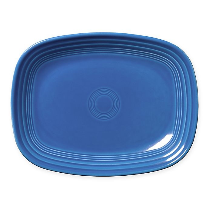 slide 1 of 3, Fiesta Rectangular Platter - Lapis, 12 in