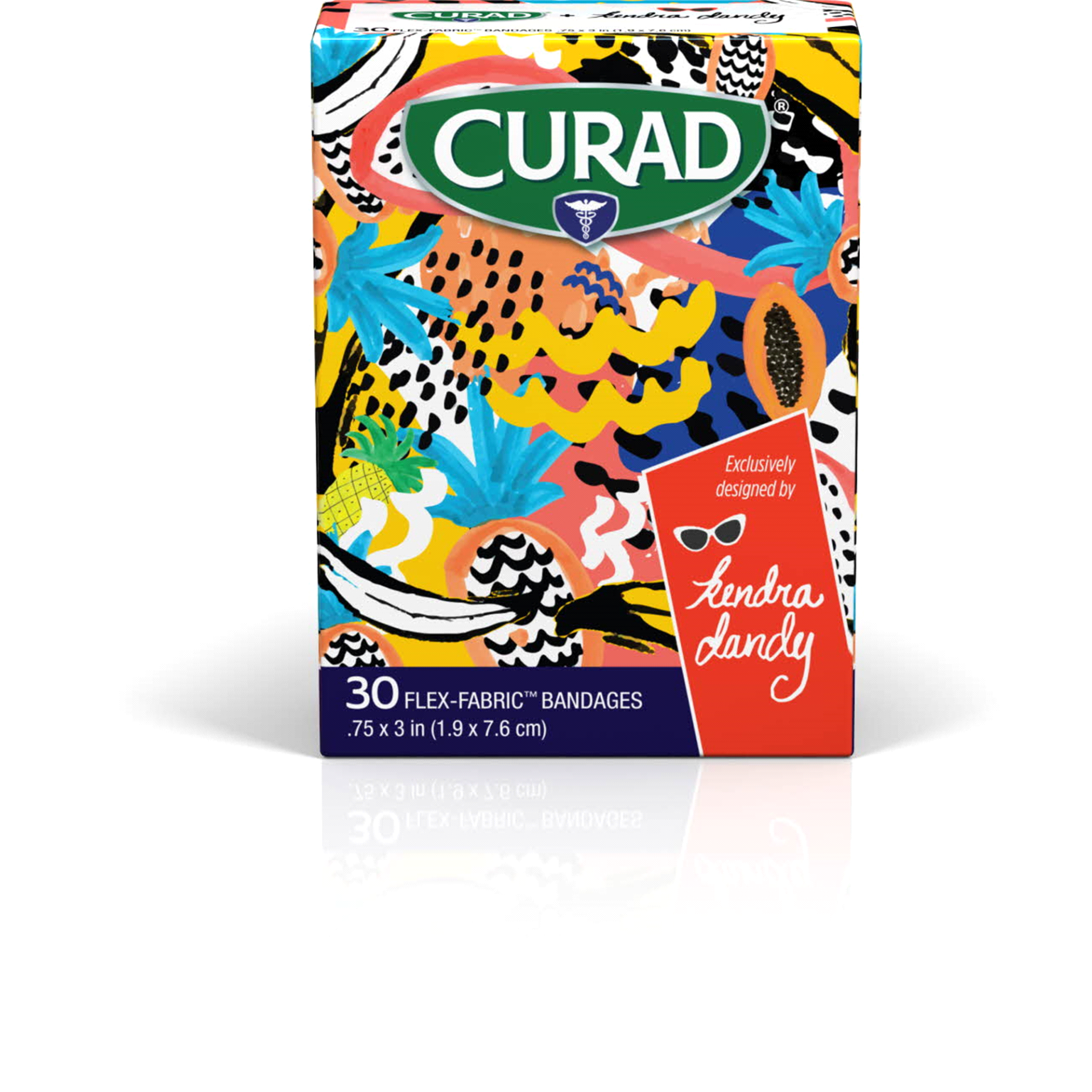 slide 1 of 1, Curad Kendra Dandy Dragonfruit&Bananas Bandages, 30 ct