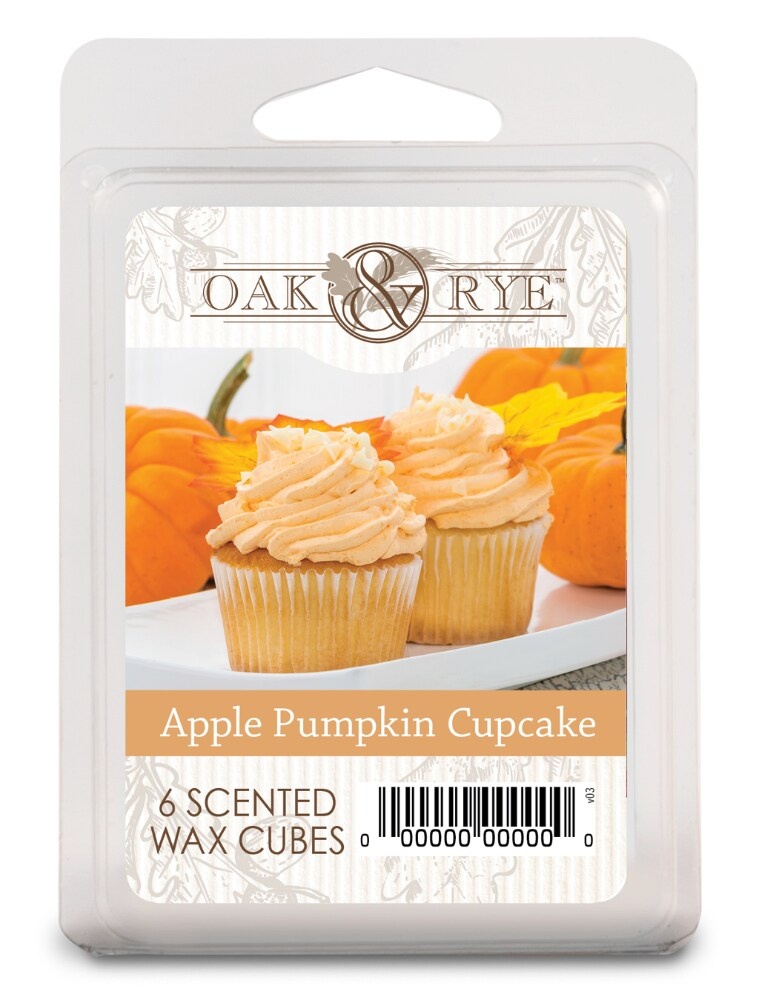 slide 1 of 1, Oak & Rye Wax Cube - Apple Pumpkin Cupcake, 6 ct; 2.5 oz