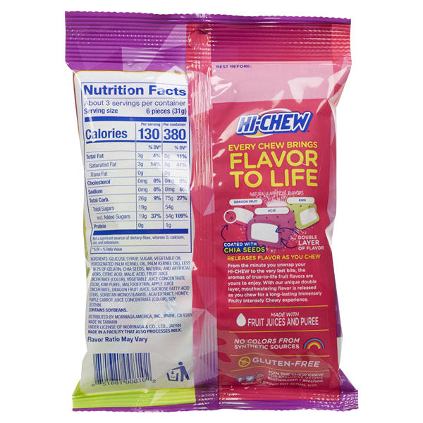 slide 14 of 29, Hi-Chew SUPERFRUIT MIX PEG BAG, 3.17 oz