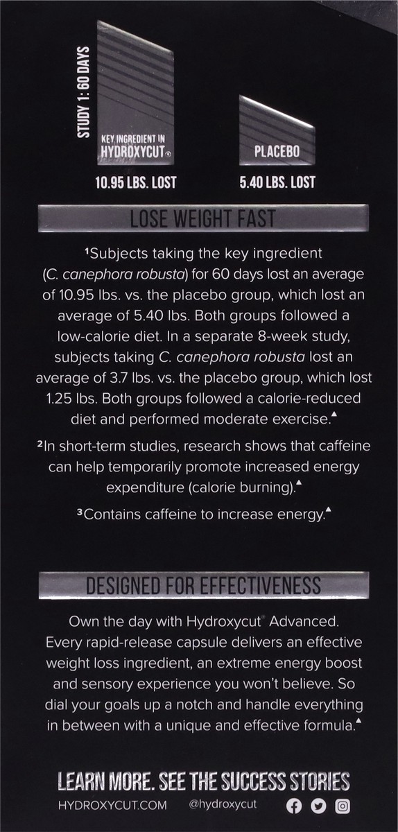 slide 4 of 9, Hydroxycut Black Intense Weight Loss, 60 ct