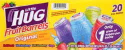 Little Hug Fruit Barrels, Original, Kids Drinks Variety Pack, 20 count, 8 fl oz bottles