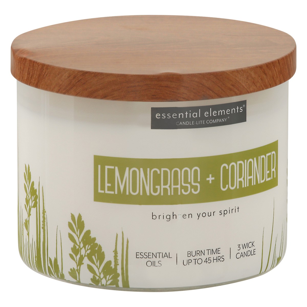 slide 2 of 9, Essential Elements Lemongrass + Coriander Candle 1 ea, 1 ea