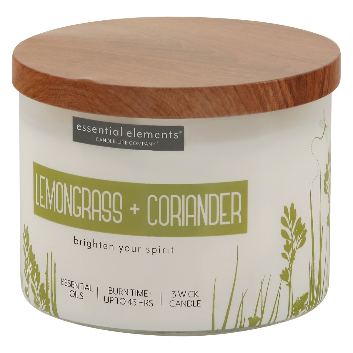 slide 3 of 9, Essential Elements Lemongrass + Coriander Candle 1 ea, 1 ea