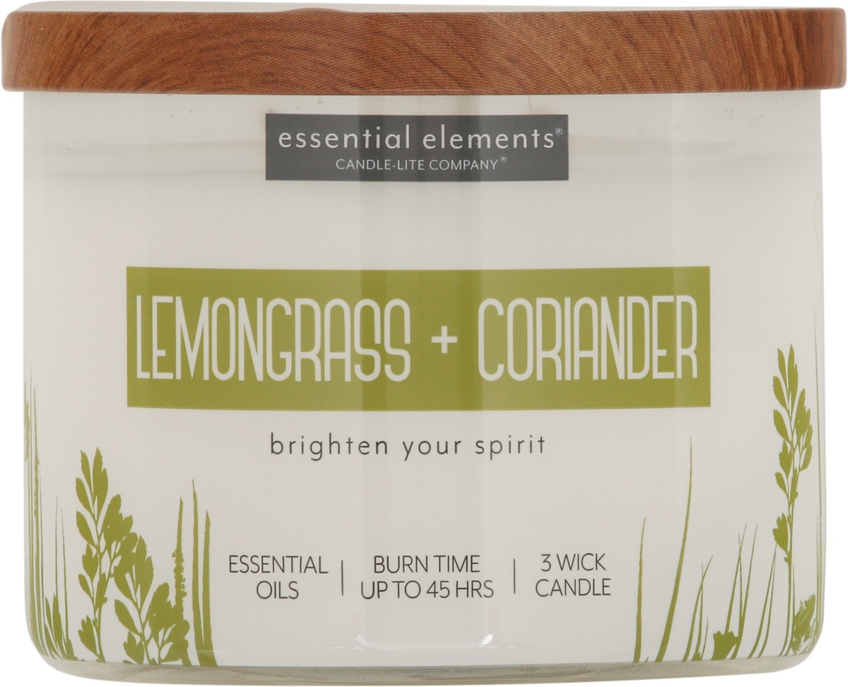 slide 6 of 9, Essential Elements Lemongrass + Coriander Candle 1 ea, 1 ea