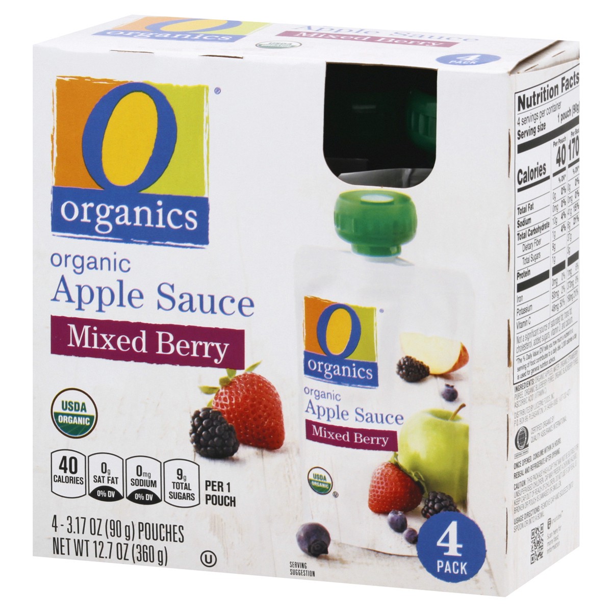 slide 4 of 13, Organics Apple Sauce 4 ea, 4 ct