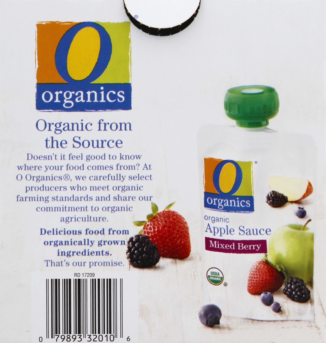 slide 11 of 13, Organics Apple Sauce 4 ea, 4 ct