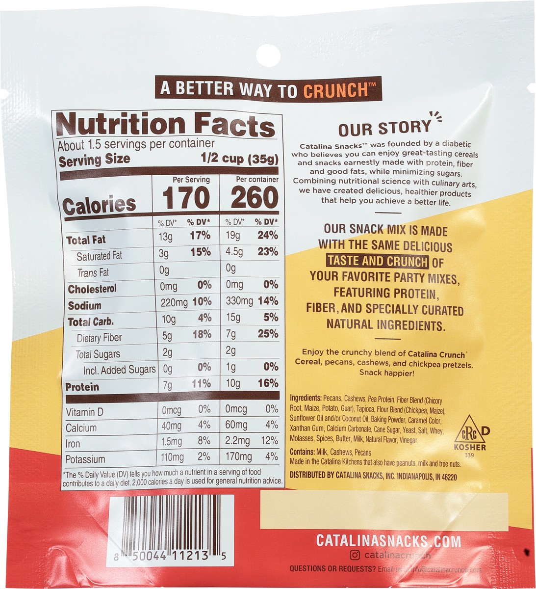 slide 5 of 12, Catalina Crunch Single Serve Traditional Crunch Mix 1.85 oz, 1.85 oz