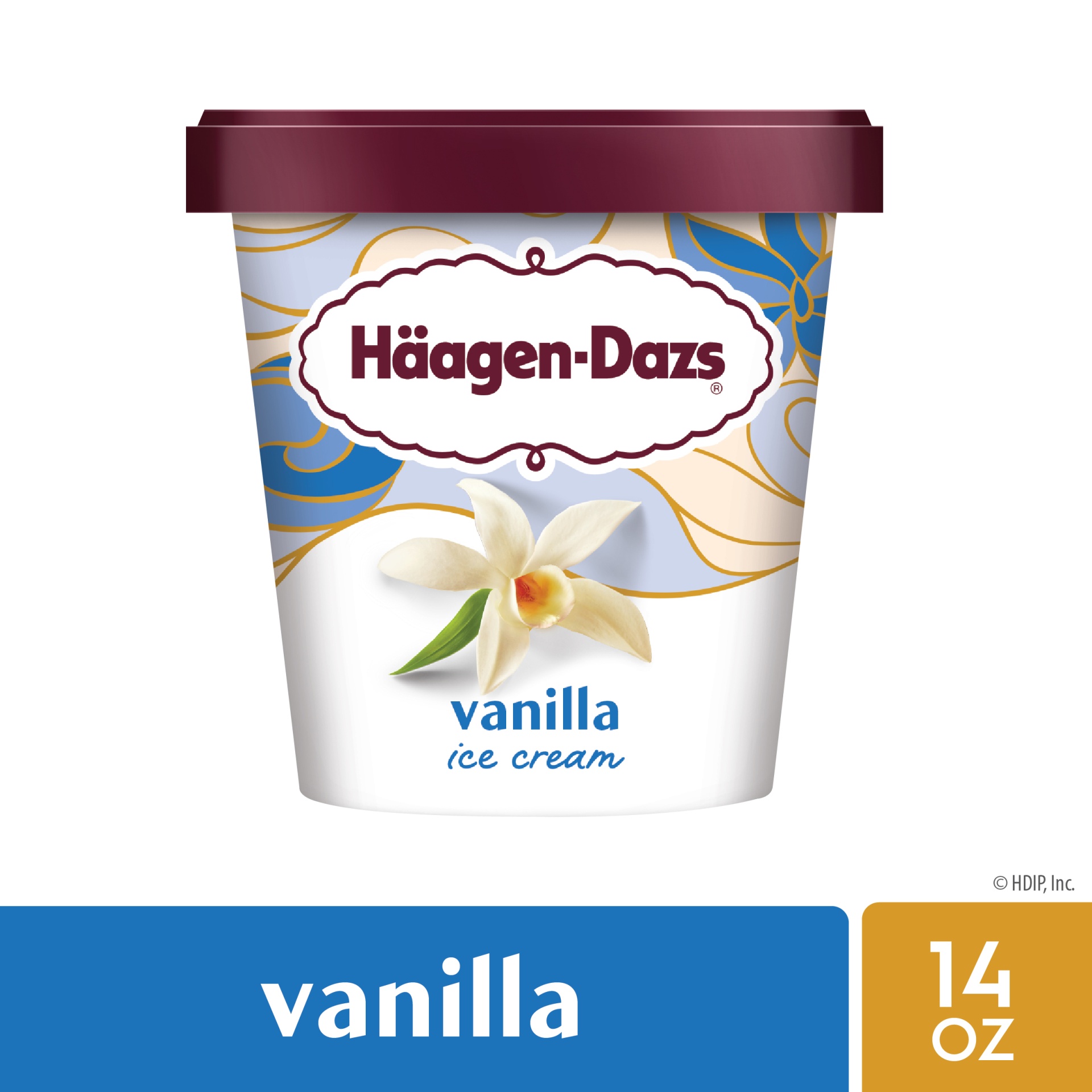slide 1 of 6, Häagen-Dazs Vanilla Ice Cream, 14 fl oz