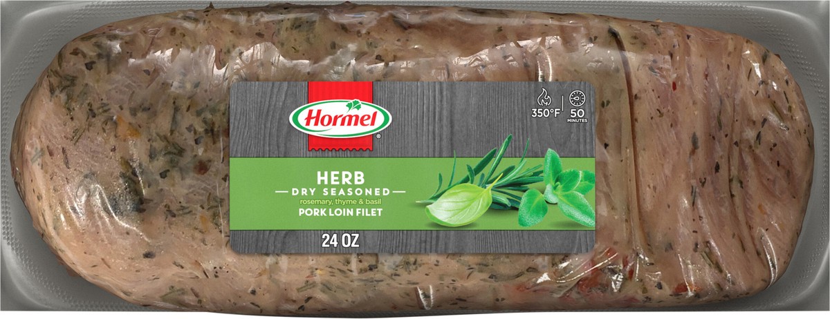 slide 8 of 11, HORMEL ALWAYS TENDER Herb Dry Seasoned Pork Filet, 24 oz
