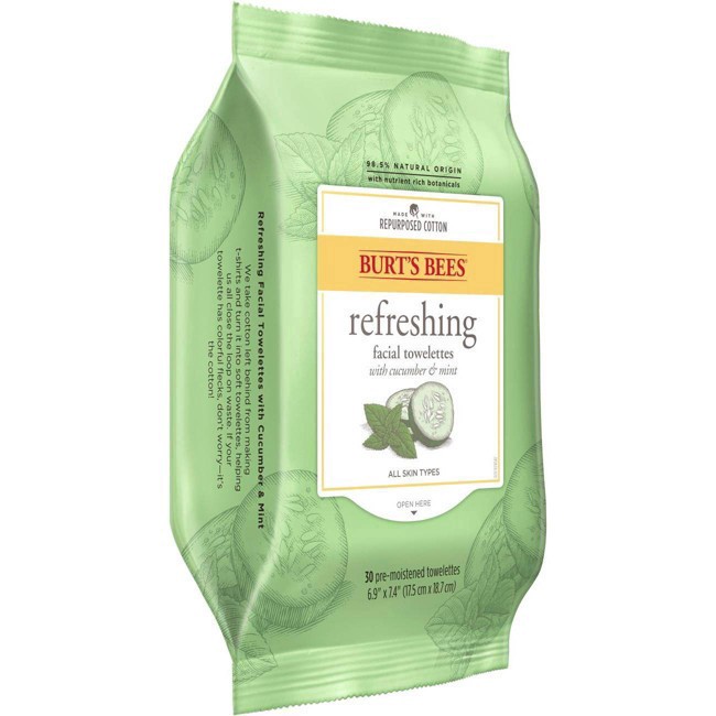 slide 2 of 134, Burt's Bees Normal To Dry Skin Facial Cleansing Towelettes With Cucumber & Sage Extracts, 30 ct